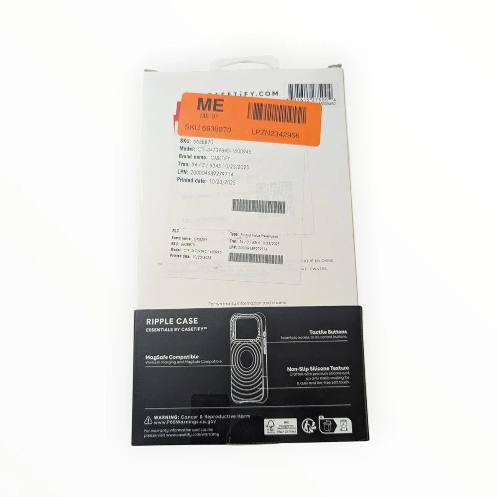 Casetify important notes